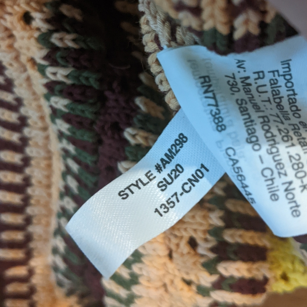 Madewell - Crochet Janson Sweater Tank in Rainbow Stripe AM298 | Medium | Muted - Picture 8 of 10